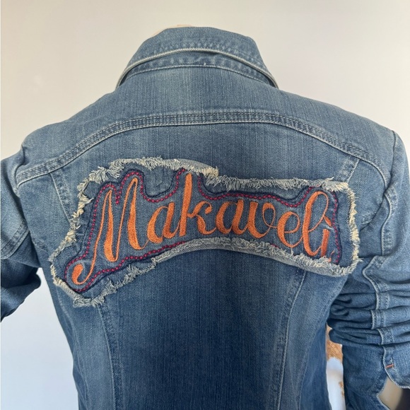 Makaveli Denim designer Jacket . Ptp 18 X 21 inches - Picture 10 of 12